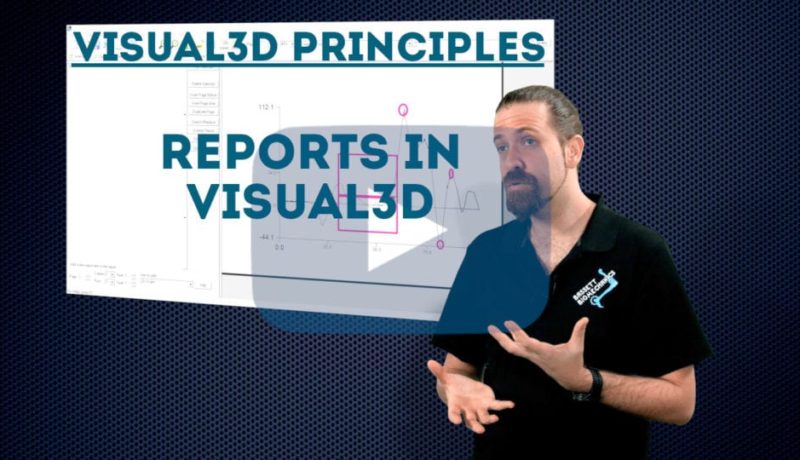 Reports in Visual3D